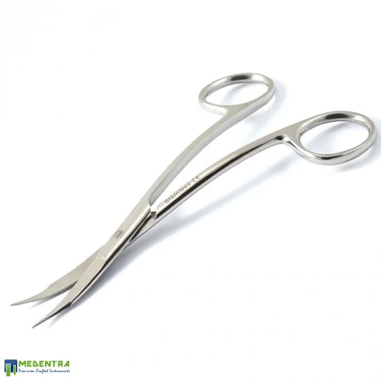 Medentra Goldman Fox Scissors – Double Curved, Sharp/Sharp, Stainless Steel – Dental & Veterinary Surgical Instrument